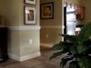 We also installed a 2-piece chair rail and painted it.