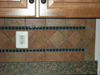 Close up of ceramic tile.
